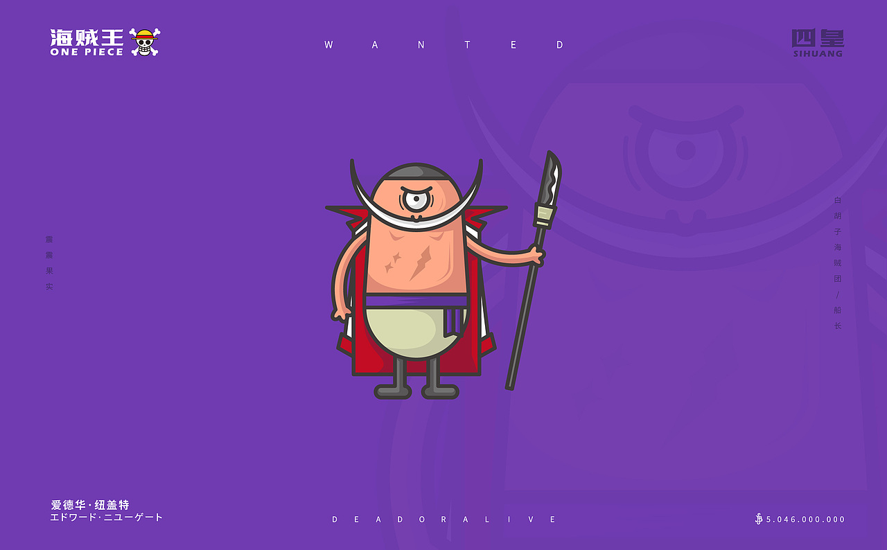 独眼胶囊搞怪蛋仔海贼王插画