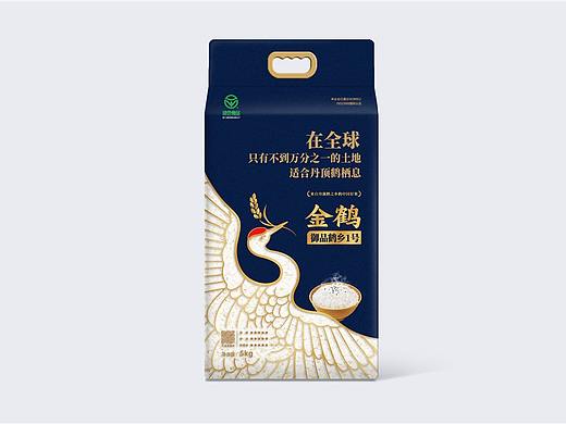 大米包装设计-金鹤大米-四喜品牌包装设计