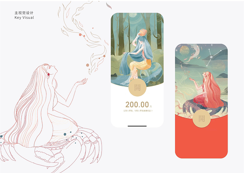 星座微信红包封面插画设计（图ZMzI4MzMwMjg0） - 商业插画 - 站酷设计师粥粥粥子原创素材 - 站酷ZCOOL