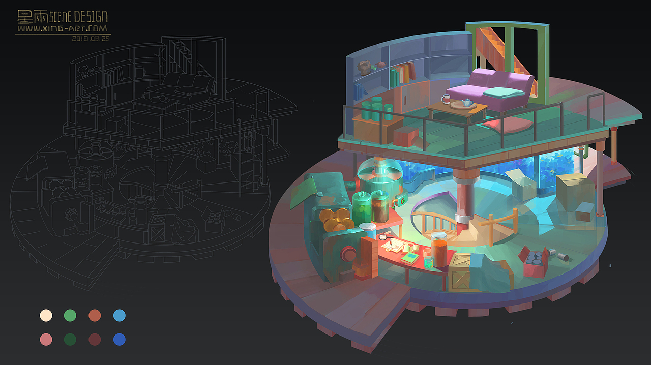 星雨场景班学员室内设计作业选登