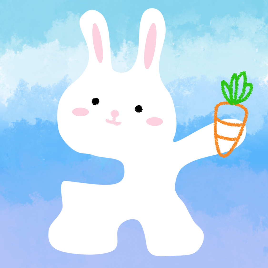 拿着胡萝卜的卡通兔子模板免费下载_eps格式_2317像素_编号41719337-千图网