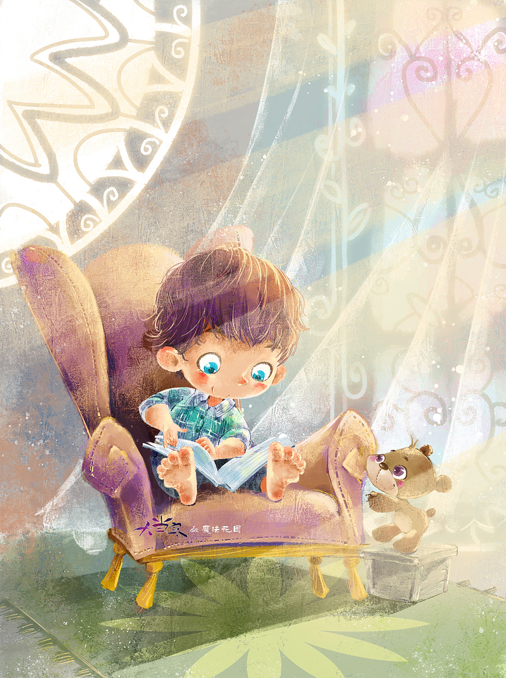 原创儿童绘本插画（图ZMjMxOTkzMjI4） - 儿童插画 - 站酷设计师大当家的魔法花园原创素材 - 站酷ZCOOL