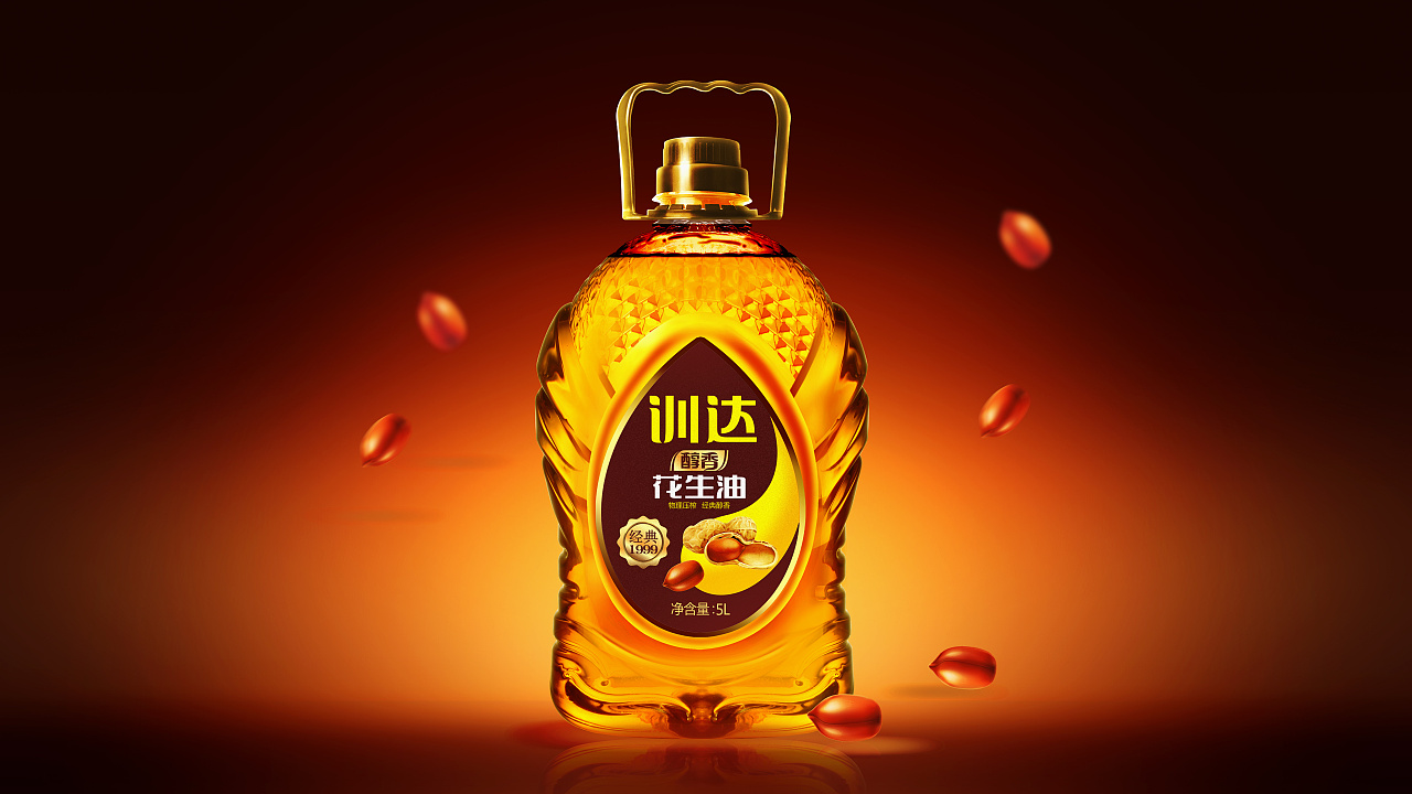 训达醇香花生油 省内花生油龙头企业 花生油食用油包装
