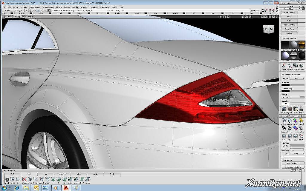 最近自己的一些渣作,望批评-奔驰CLS渲染