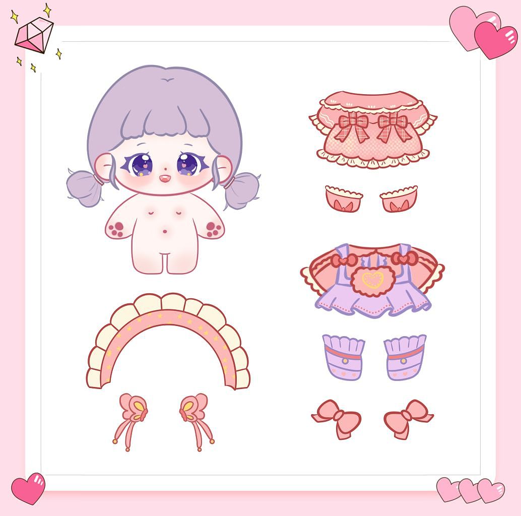 棉花娃娃1（图ZMzI2NTczMTA0） - 儿童插画 - 站酷设计师花小圣原创素材 - 站酷ZCOOL