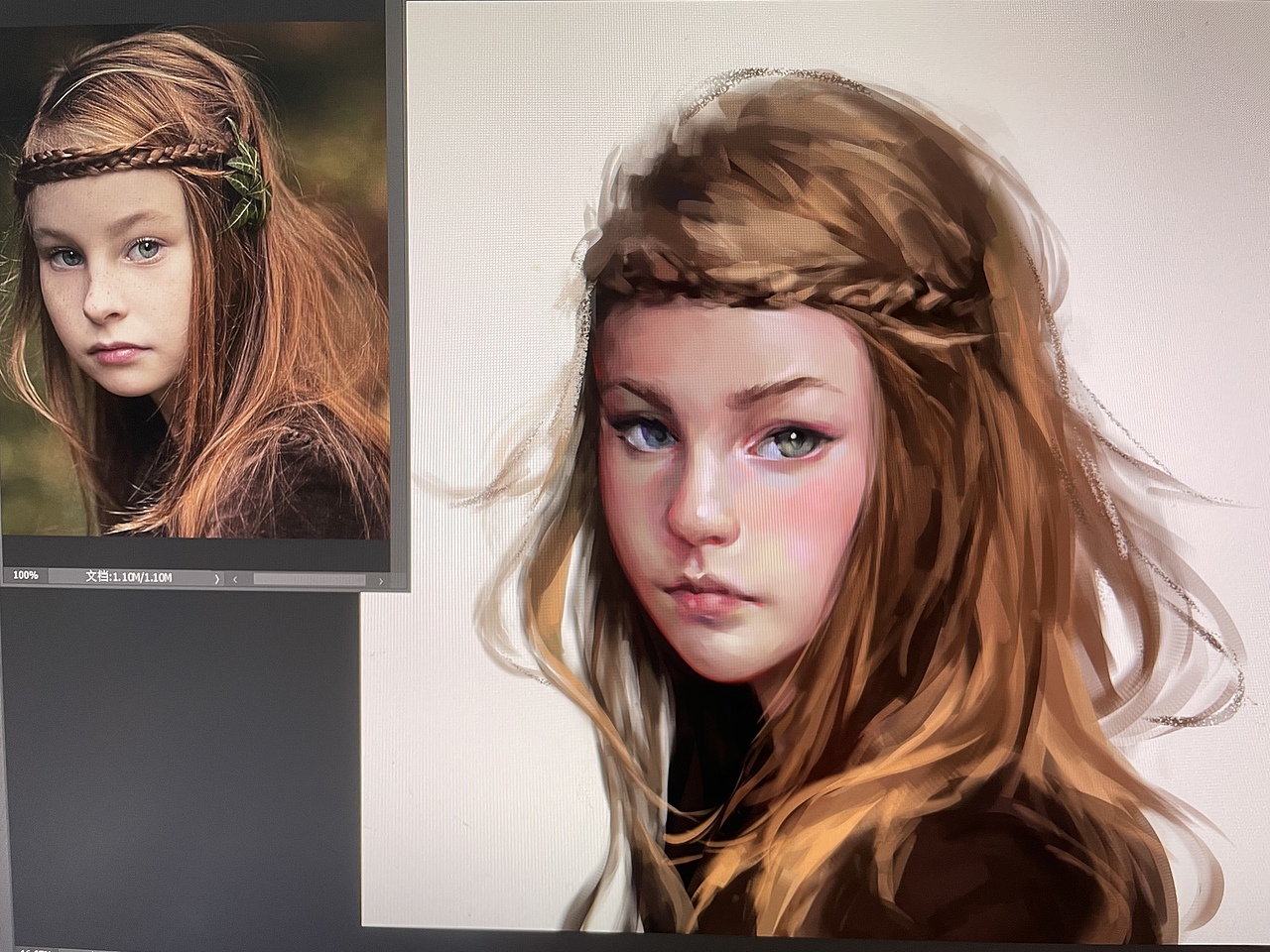 一张画到一半的头像练习（图ZMjYzMDgwNTQ0） - 艺术插画 - 站酷设计师Jennie77七七原创素材 - 站酷ZCOOL