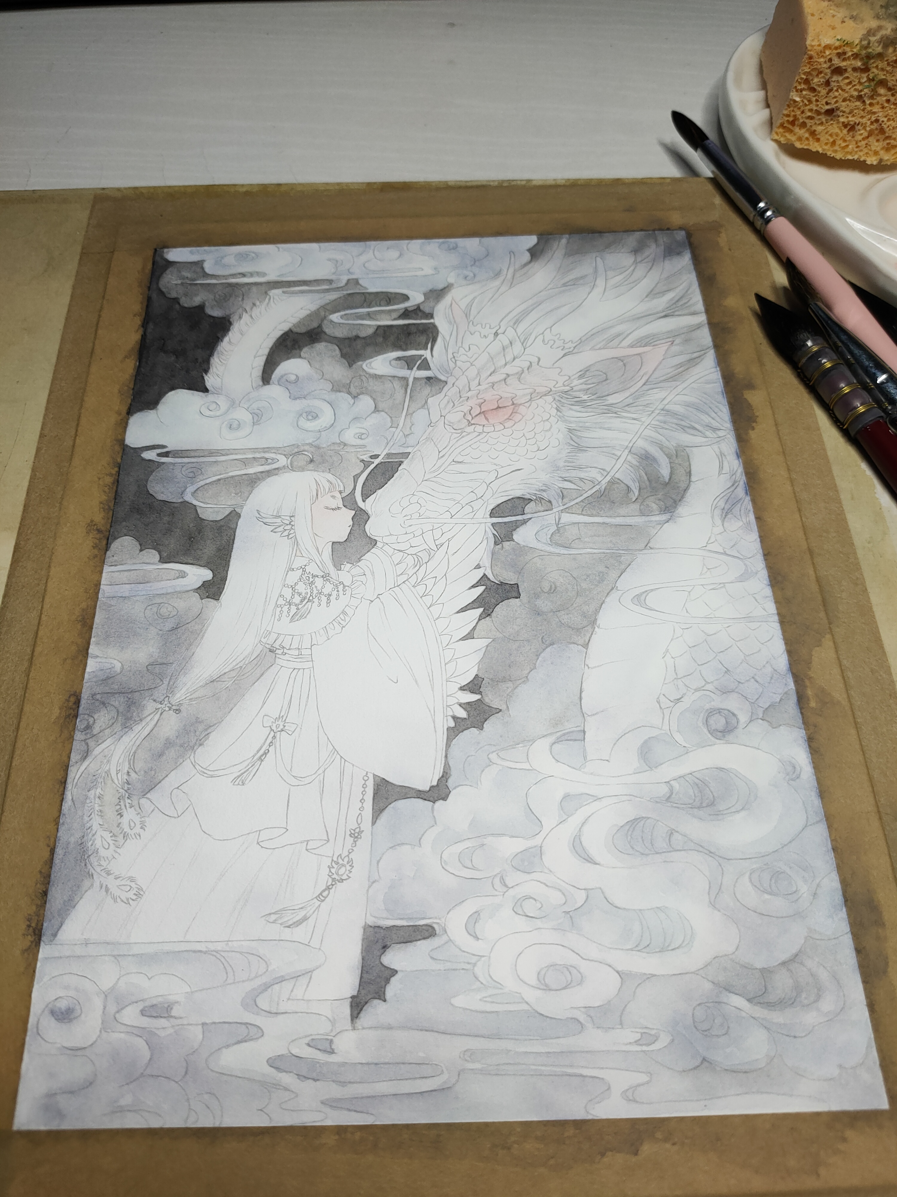 小凤凰与大白龙_夜诗吟-站酷zcool