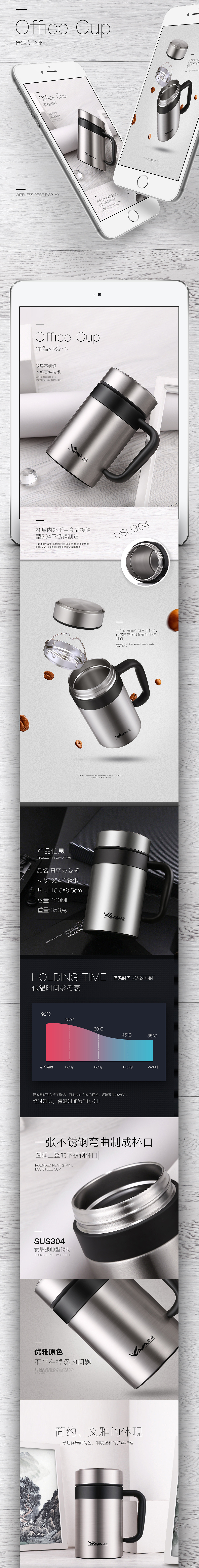 两款不锈钢保温杯描述（图ZNTU2MDU5ODQ=） - 电商 - 站酷设计师YSFAZ原创素材 - 站酷ZCOOL