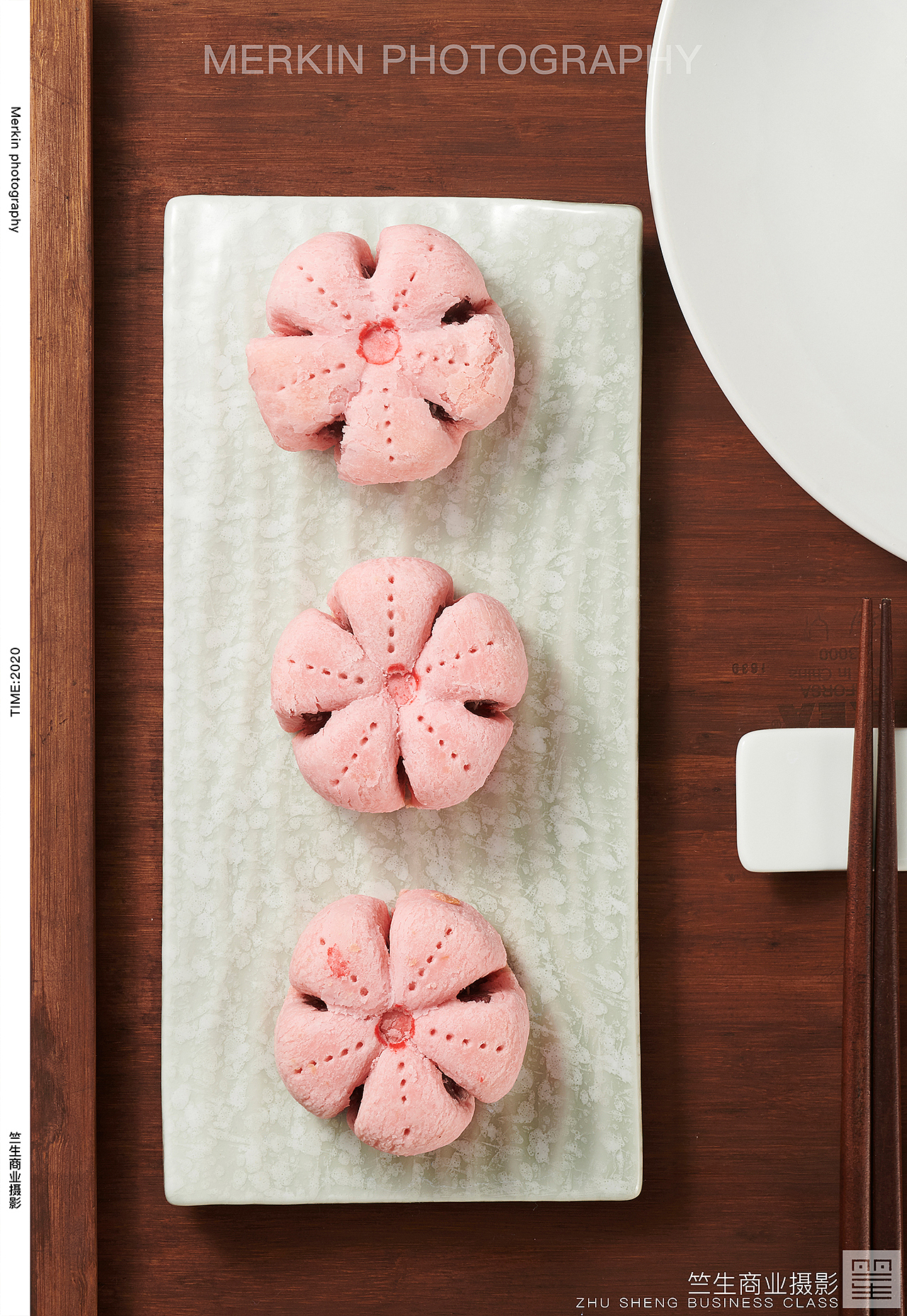 糕点面包拍摄/食品摄影/传统点心/枣心糕蛋黄酥桃花卷