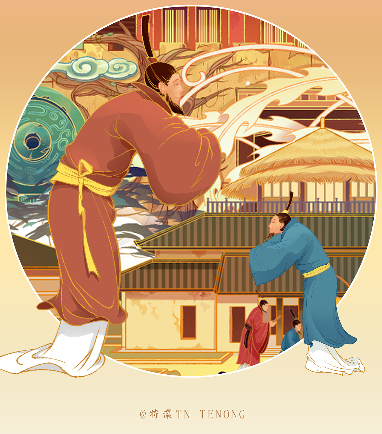 陕旅集团【锦绣陕旅】贺岁长卷(陕西)(图ZMjM3NzE3MzQ4) - 商业插画 - 站酷设计师特浓TN原创素材 - 站酷ZCOOL