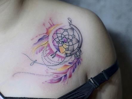 爆燃她的手稿画是花臂纹身的不二选择来东亭纹身了吗 