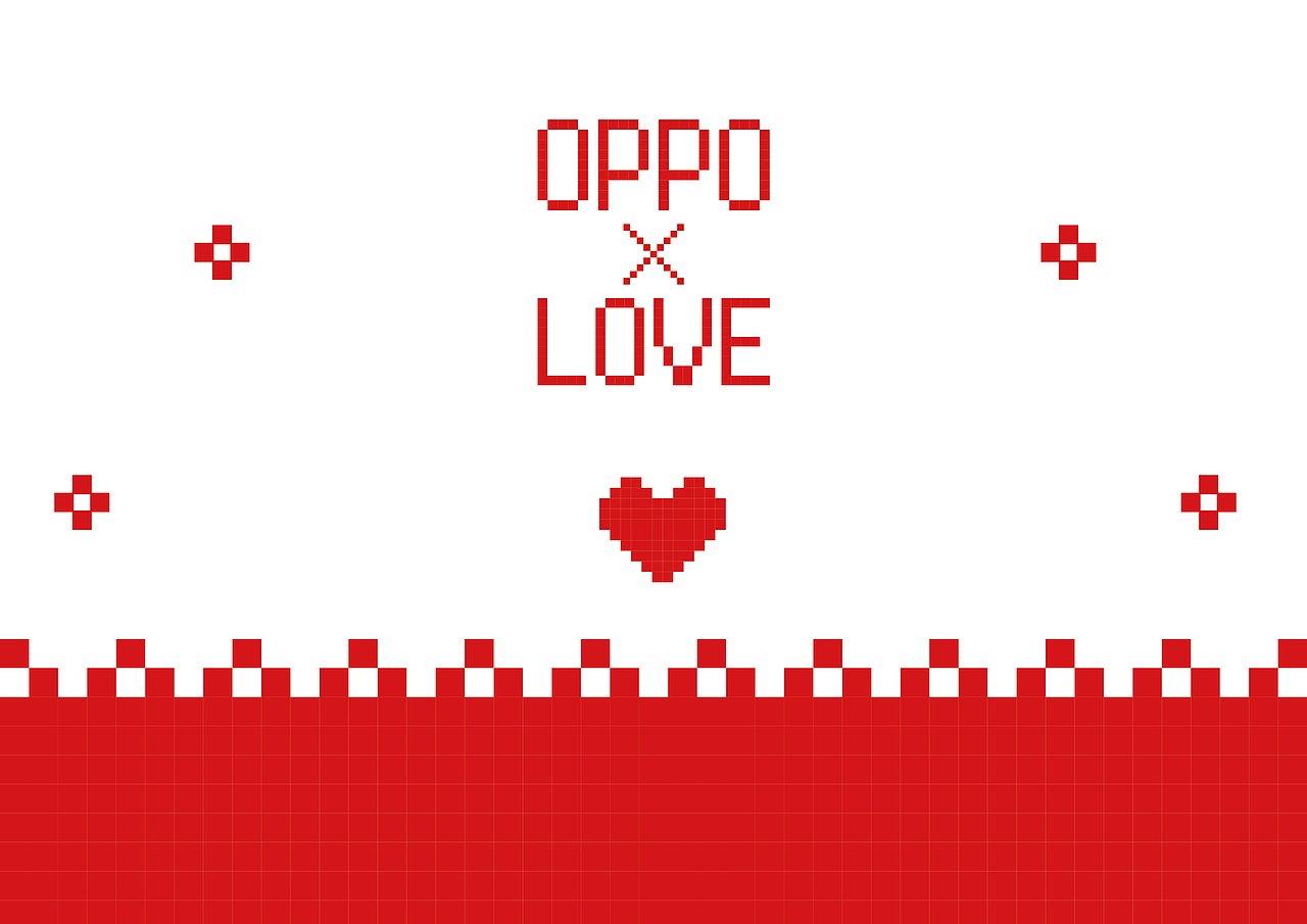 OPPO X LOVE · 情人节限定（图ZMTg5OTcyNDA0） - 图案 - 站酷设计师李大鹅_原创素材 - 站酷ZCOOL