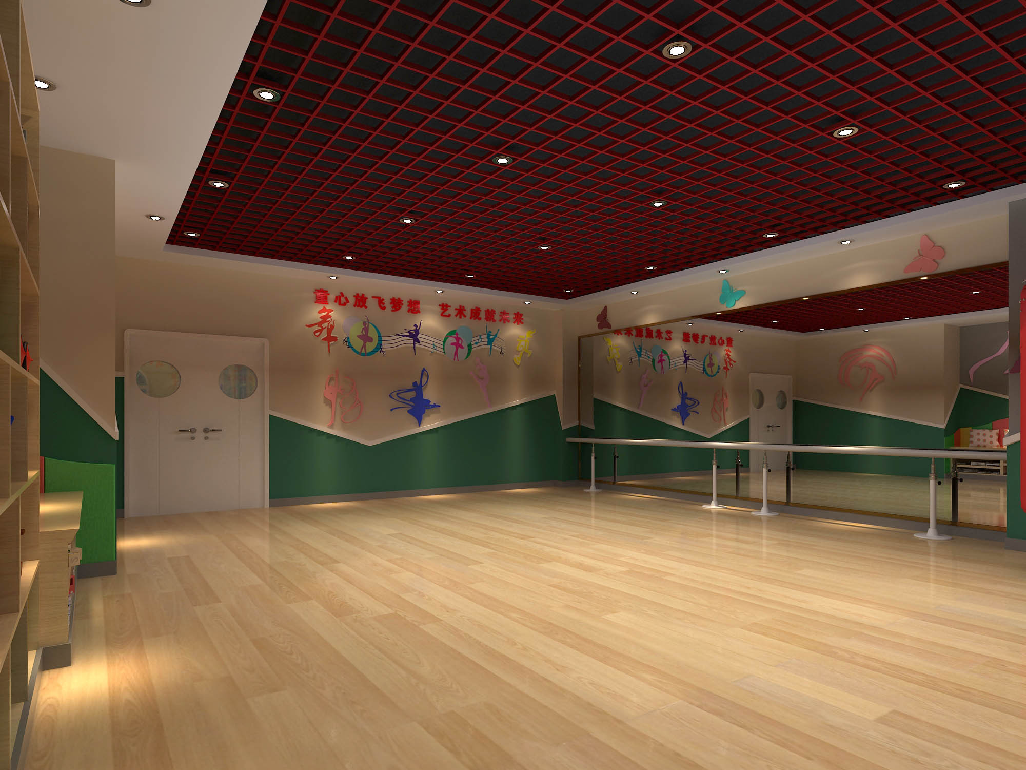 跆拳道效果|空间|室内设计|张美丽效果图 - 原创作品 - 站酷 (ZCOOL)