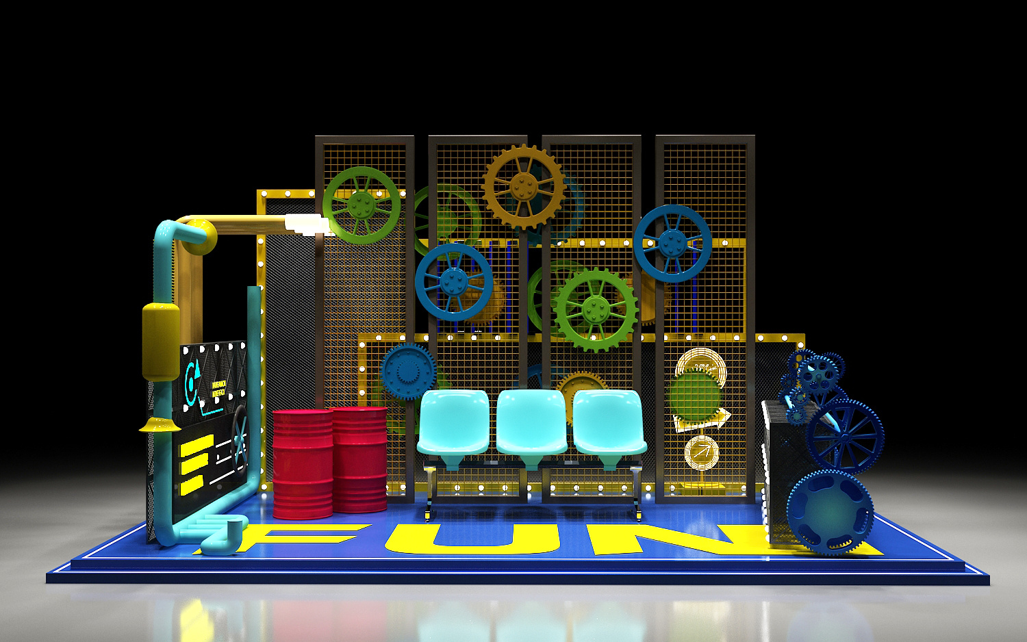 叶城美陈2工业风效果图