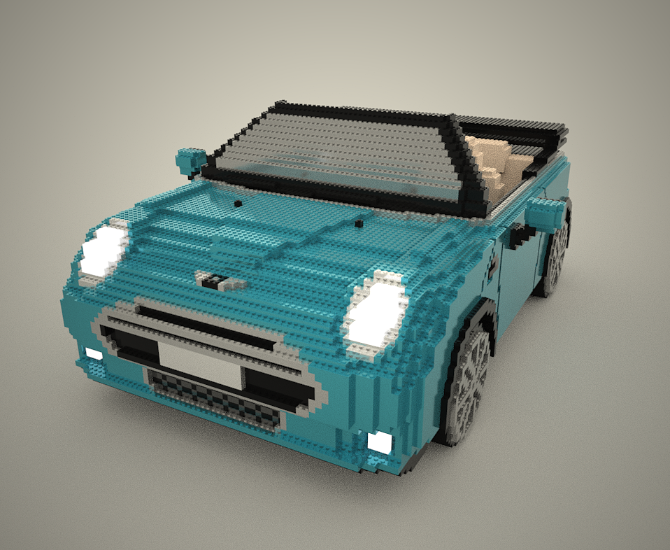 magicavoxel/mini cooper cabrio（图ZNjQ3MjExNjA=） - 场景 - 站酷设计师carrie_kyo原创素材 - 站酷ZCOOL