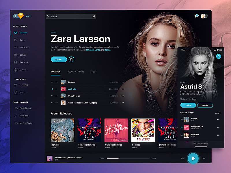 这就是你一直要找的音乐播放器案例（图ZMTQ5NTA5Mjgw） - APP界面 - 站酷设计师大江0原创素材 - 站酷ZCOOL