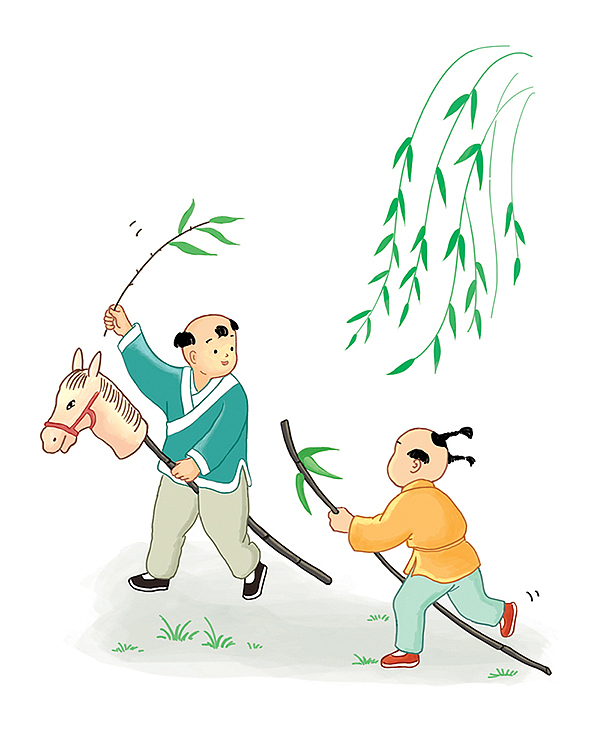 古代小孩嬉戏图