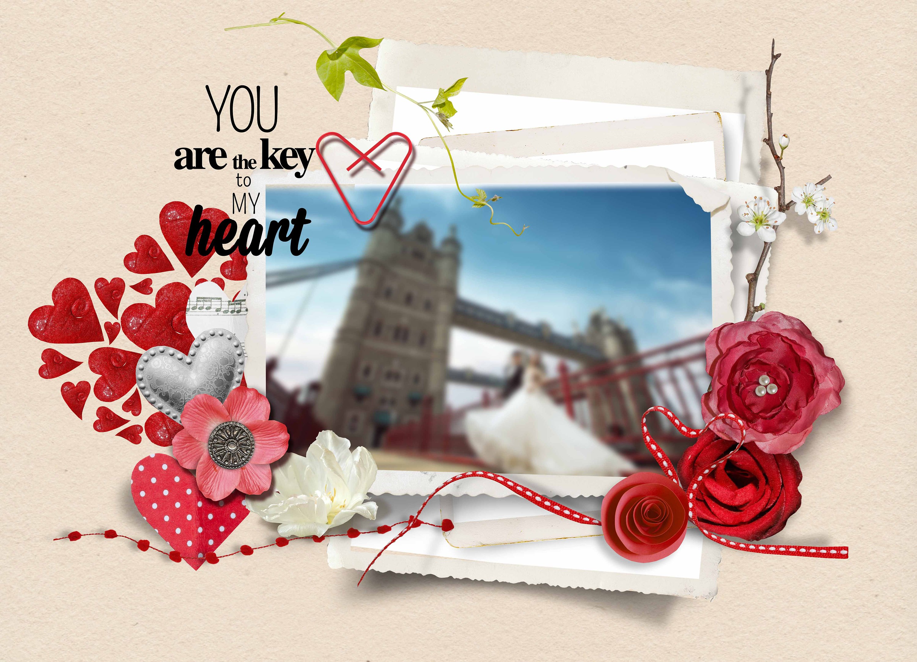 相册 相册模板 婚纱照模板 婚纱相册模板 爱情 鲜花 红色 蕾丝 情人节