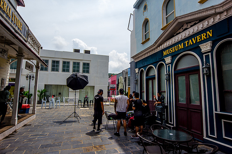 大型拍摄基地场地网红打卡地怎样装饰更好用空气透视