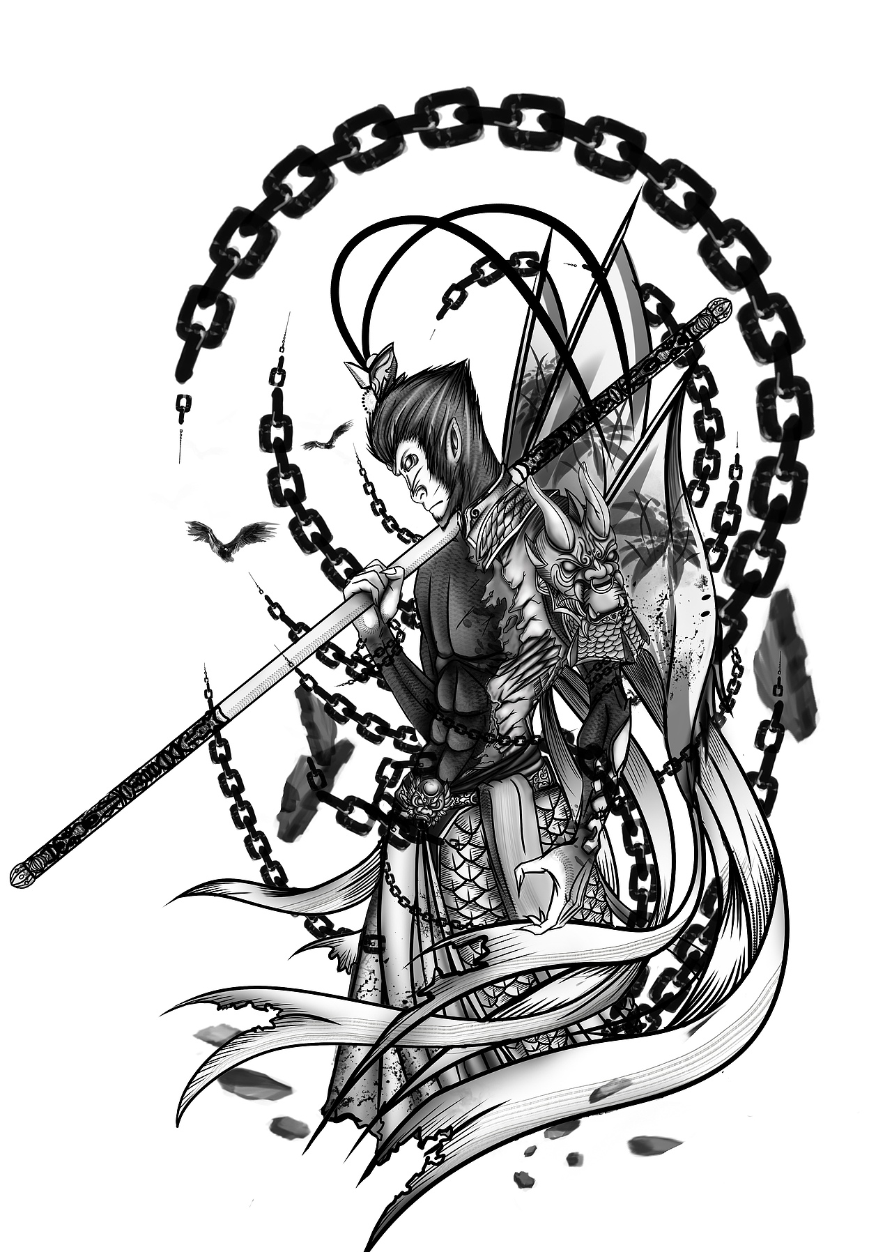 ip设计齐天大圣纹身孙悟空作品信息创作时间2021/07/08添加表情喜欢ta