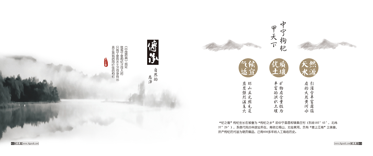 【宣传册设计】杞之龍枸杞——古风宣传册设计