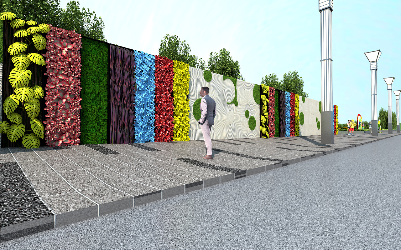 公园旧改围挡设计