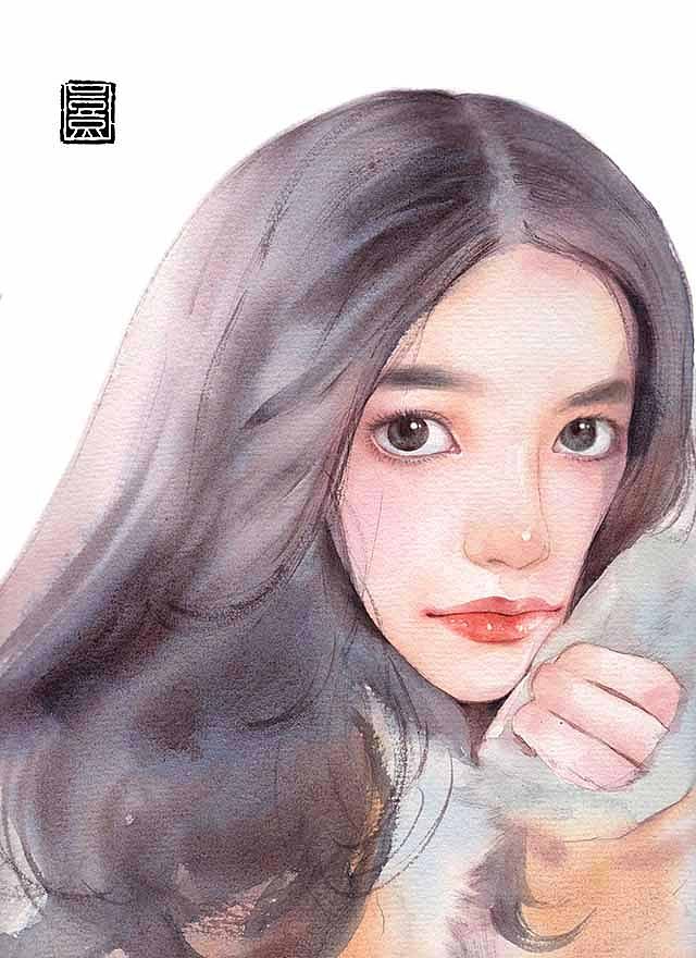 【简熹手绘】水彩人物插画合集（图ZMjIyMDQzNTY4） - 绘画 - 站酷设计师简熹原创素材 - 站酷ZCOOL