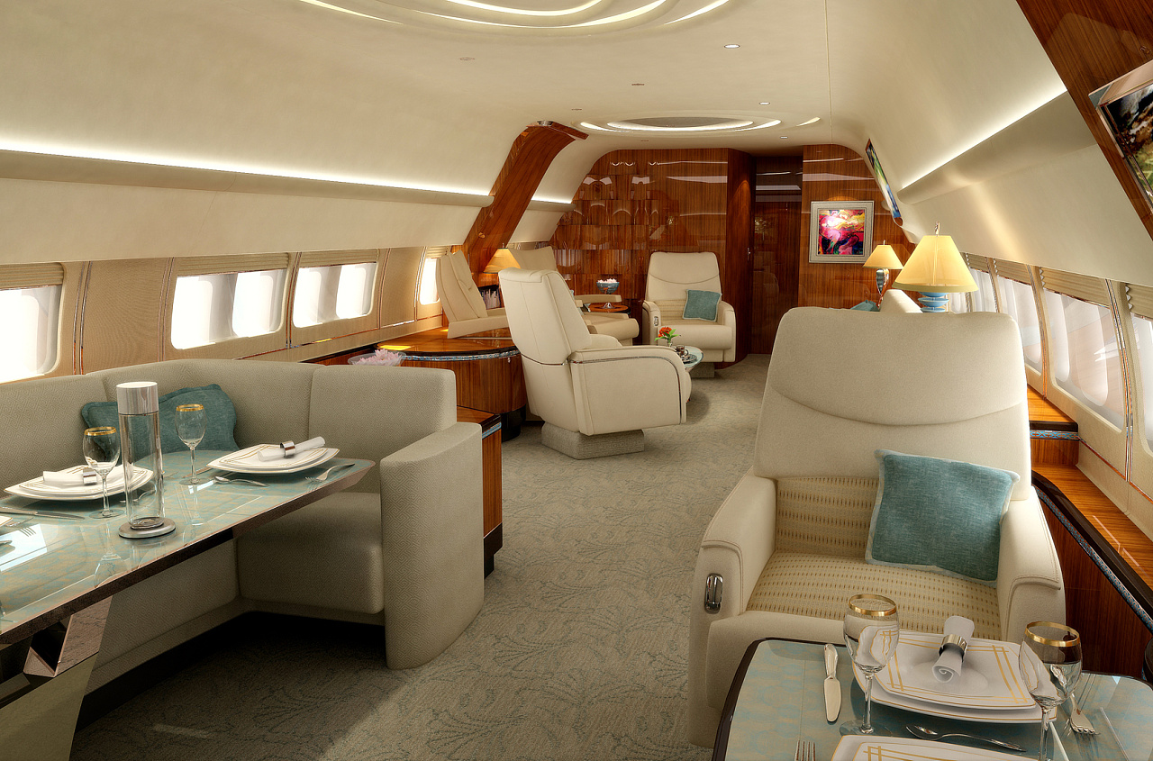 飞在天上也能有奢华的体验-Boom超音速飞机内饰设计 - 普象网