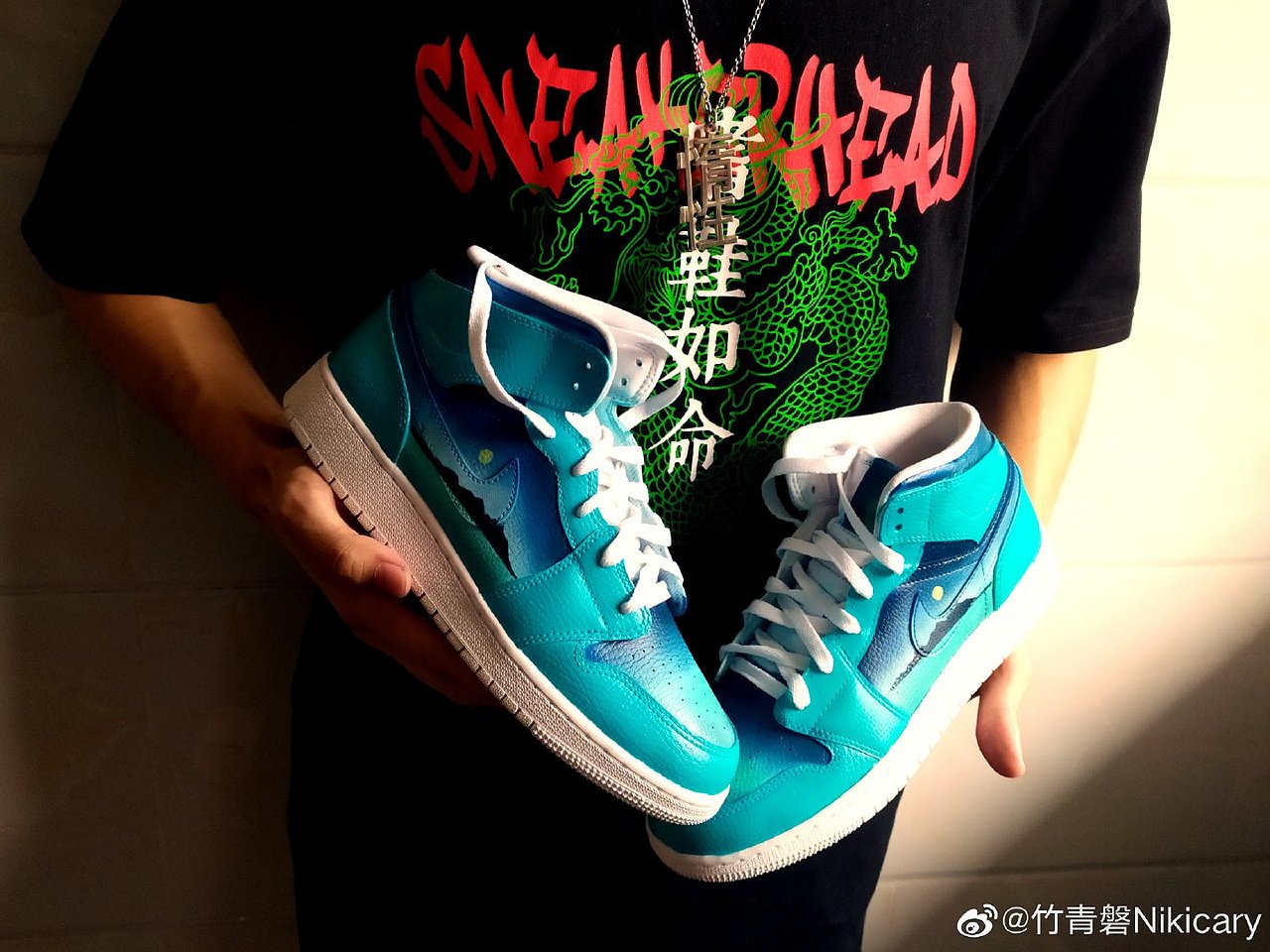 AJ1 mid 【Blue boy】（图ZMTcyOTI0MzIw） - 工艺品设计 - 站酷设计师AKA_中华小当家原创素材 - 站酷ZCOOL