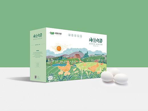 商业插画包装／金沃小滋鸡蛋包装设计