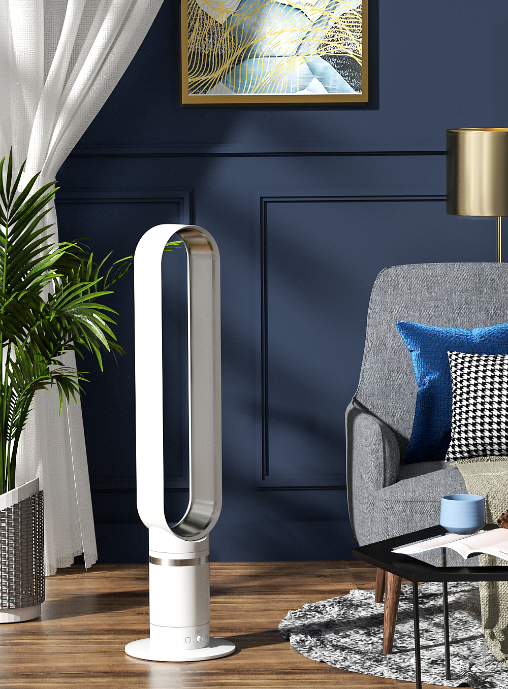 白色无叶风扇（图ZMjYzMjMzNzUy） - 海报 - 站酷设计师小米粒开花啦啦啦原创素材 - 站酷ZCOOL