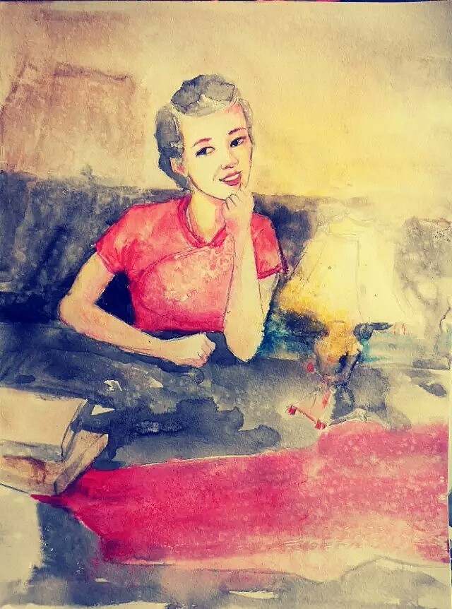 抱猫睡觉的女人 , 陌生人