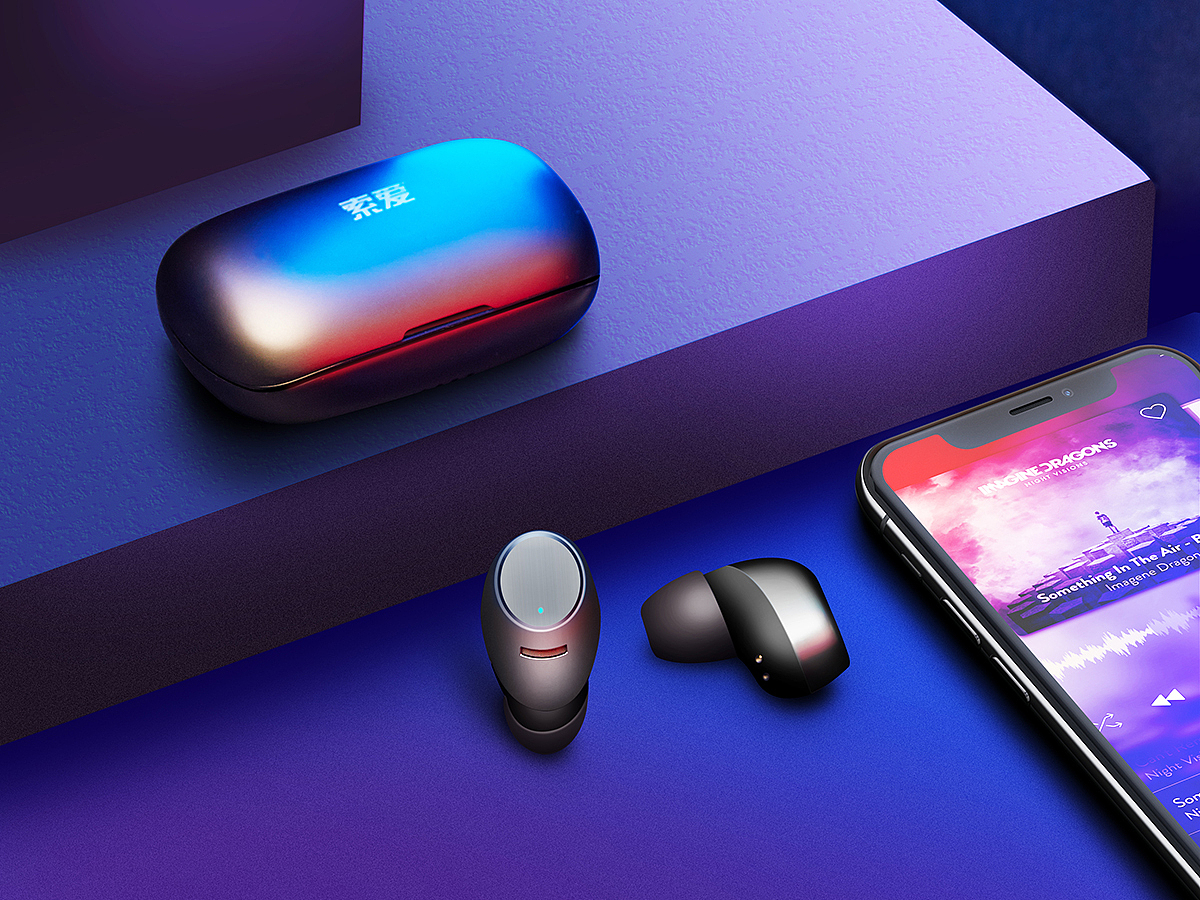 蓝牙耳机,音响场景拍摄及花絮/3c数码产品/影拓文化_摄影师木头-站酷