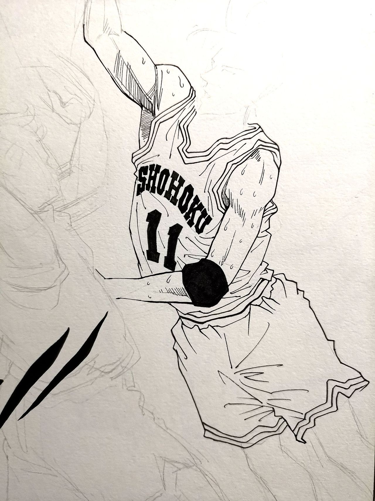 流川枫封堵牧绅一传球