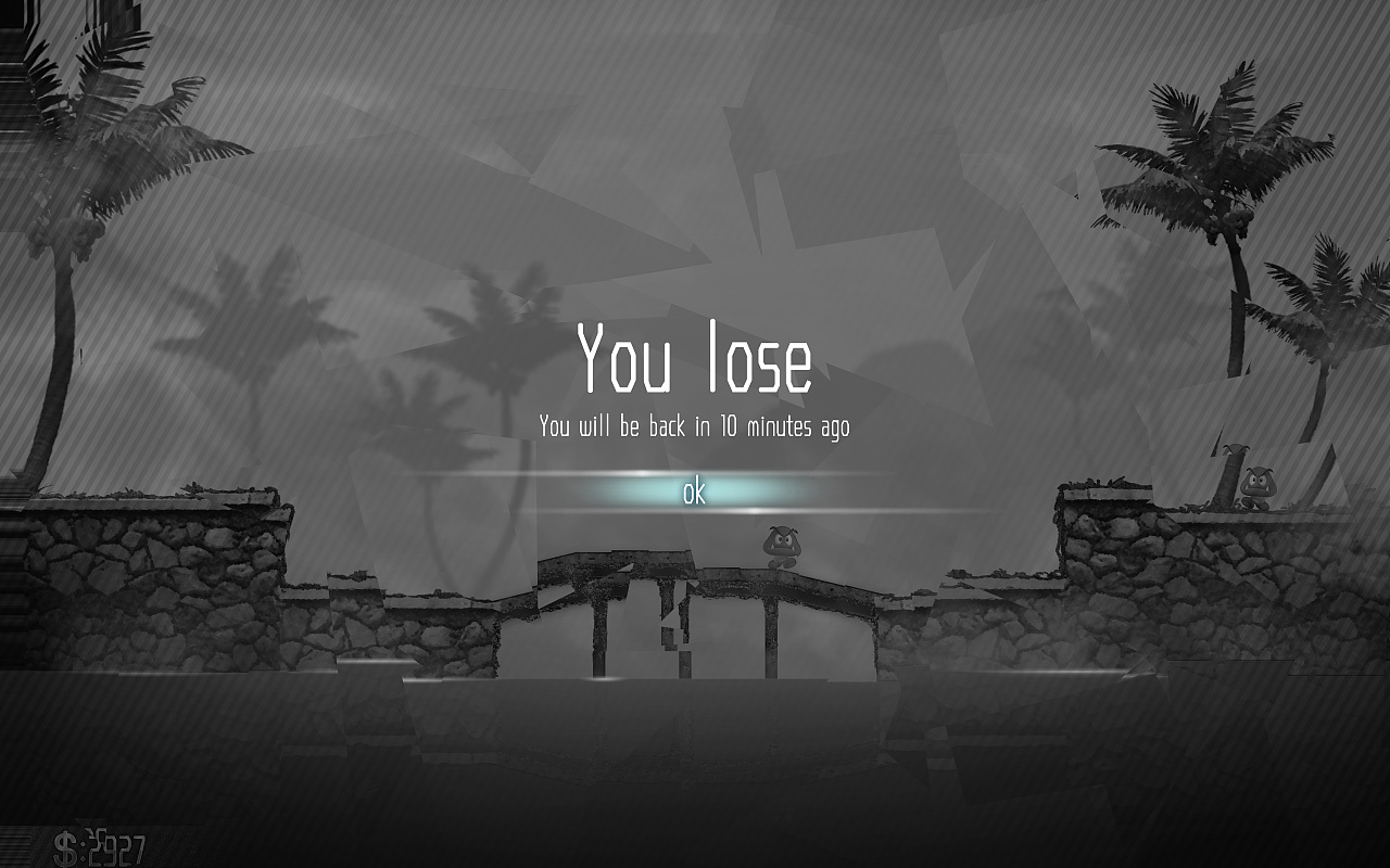 收藏 游戏中死掉了的界面(之前在商店有购买