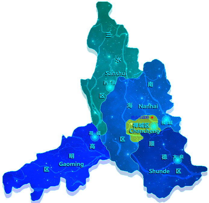 佛山市地图板块步骤03(最终效果图)
