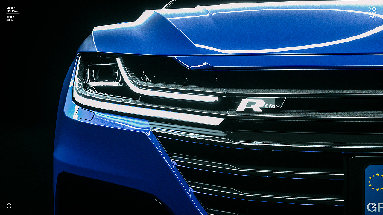 VOLKSWAGEN_ARTEON_CC_R-Line_BISCAY BLUE_比斯开蓝（图ZMTQ5ODIzNzE2） - 机械/交通 - 站酷设计师英东brucesuen原创素材 - 站酷ZCOOL