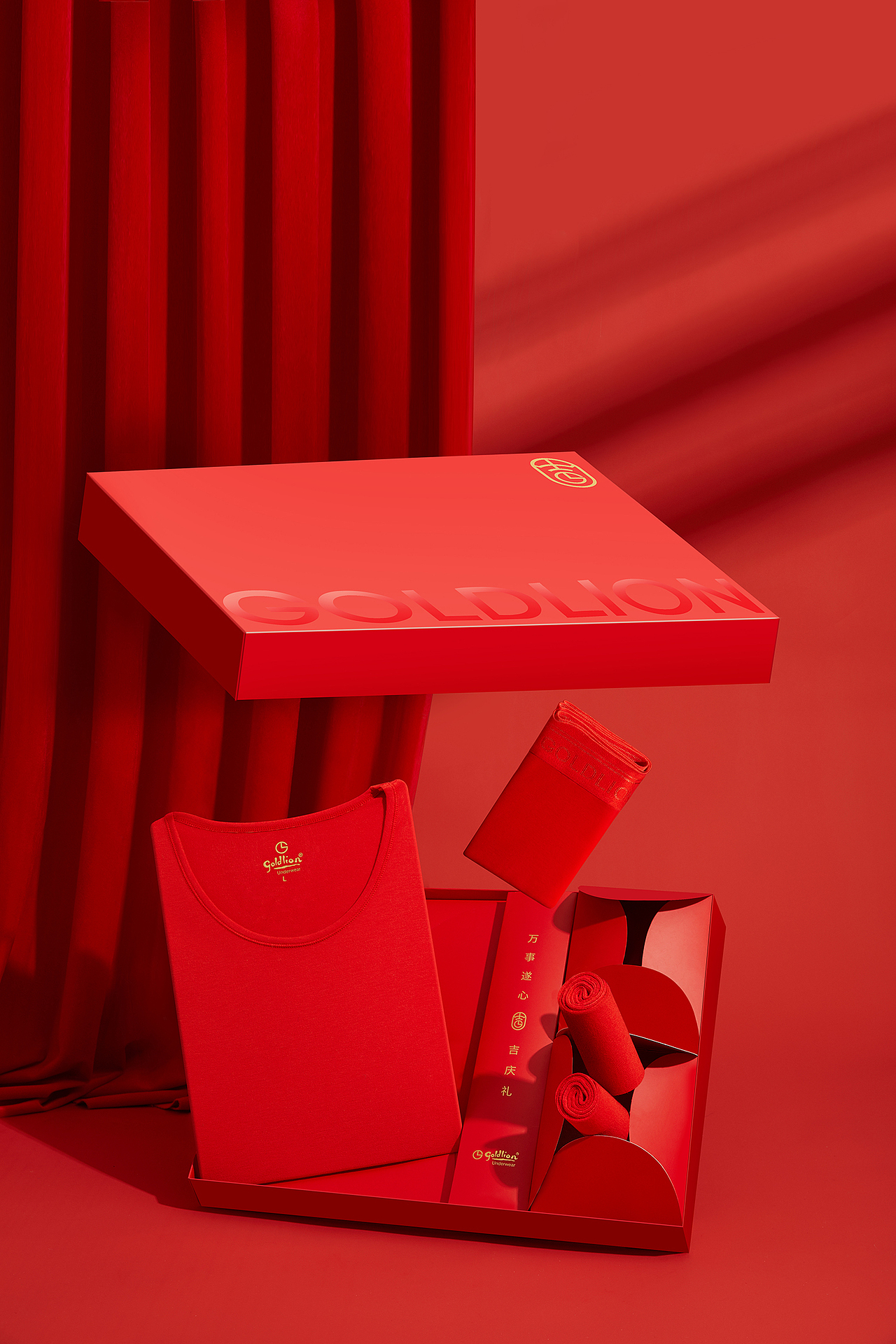 大红家居服（图ZMjYzNTMzOTY4） - 产品摄影 - 站酷设计师吴莹莹莹莹原创素材 - 站酷ZCOOL