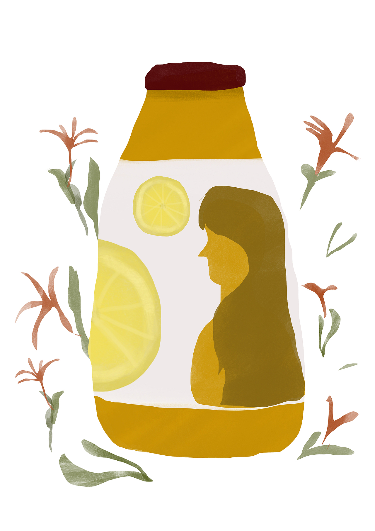 水果瓶子|插画|商业插画|金桔jiang_原创作品-站酷zcool