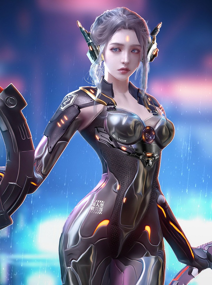 手绘看板娘小姐姐作品