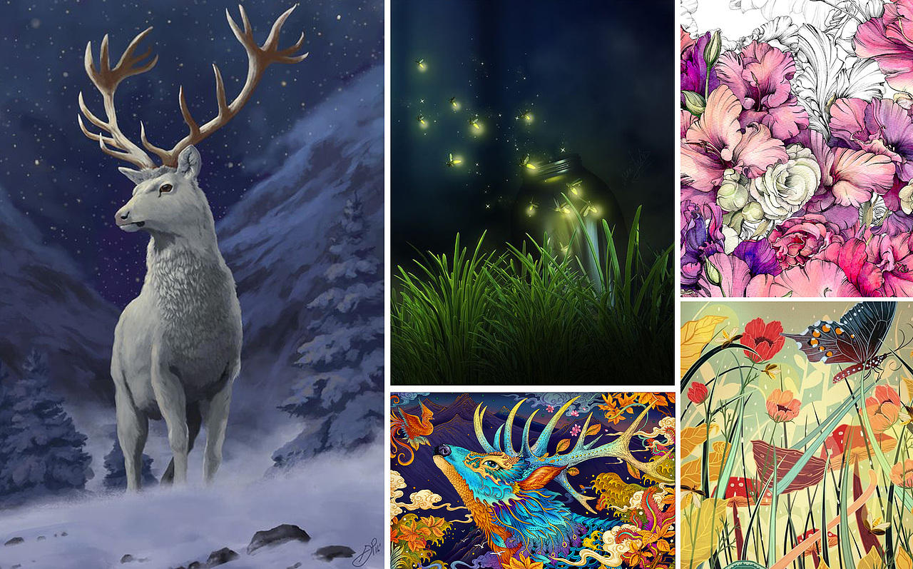 鹿——鹿这个动物本身就是很有灵性的一种生物,古时候很多人会以“某个地方惊现白鹿”视为祥瑞之兆,所以白色的鹿寓意就是非常美好的。无独有偶,最早鹿城筑城时也是因“白鹿衔花穿城过”的传说而来。
花——“仁者乐山,智者乐水”,枕水而居的文化在国内外一直都是很受推崇的,项目周边也刚好有水系。在中央绿轴板块,“绿轴”二字总能让人联想到无限绿意、丰盛生态、厚氧滋润,用灵动的“水镜”来做背景能达到一种“探幽生活秘境”的味道;“鲜花”就好理解了,它不仅是新鲜的,美丽的,更是绽放的,聚拢的,用来表达项目“集万千宠爱”于一身并将以好的作品惠泽一方的状态,是非常好的。<br>夜——“仲夏夜”这个情境就会让人联想到美好而梦幻,包括月亮、萤火虫这些元素,都是很能让人产生向往的一种精神上的寄托。多少人用月亮来写诗,用萤火虫来写歌,好的作品不求汇聚所有的好东西,但是第一印象就引人遐想、引人期待我认为很有必要。