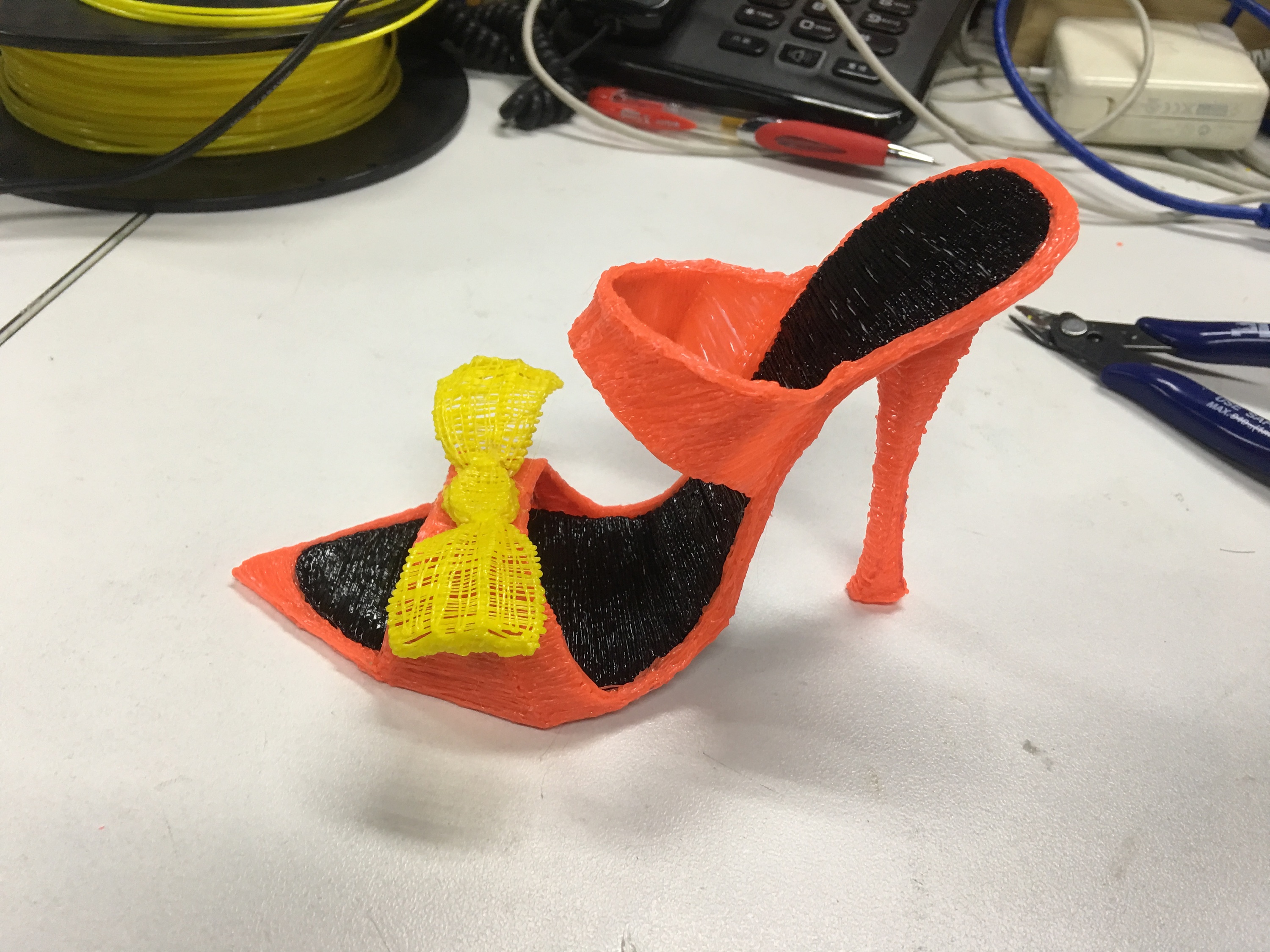 3d打印笔 绘制高跟鞋