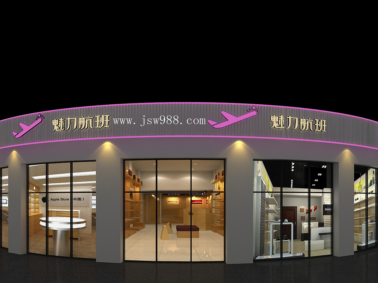 主题美容院招牌装修设计效果图,最吸引客户的认可的就是招牌的设计