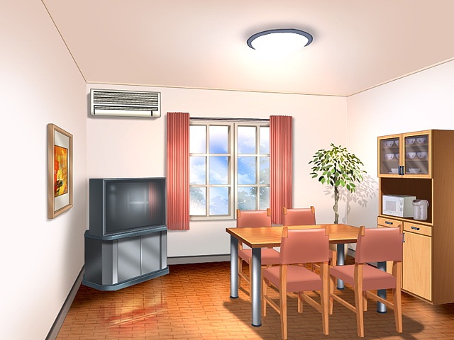 【场景 - 原画】客厅①