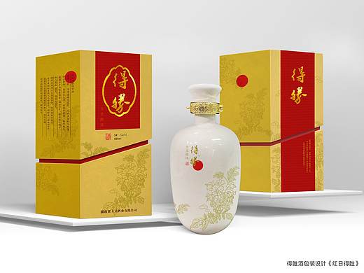 《红日得胜》“得胜”土豆酒包装设计（个人主页-ZMzcxNTQ0MjA=） - 包装 - 站酷设计师阿尾巴欢原创素材 - 站酷ZCOOL