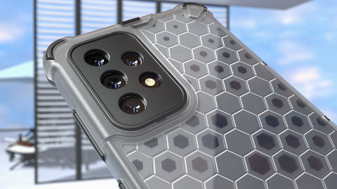 三星半透明蜂窝手机壳