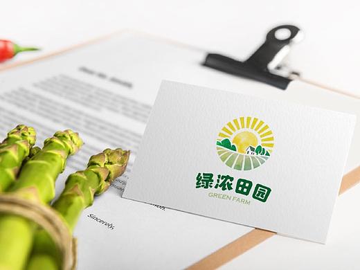 互联网农业品牌logo设计—绿浓田园