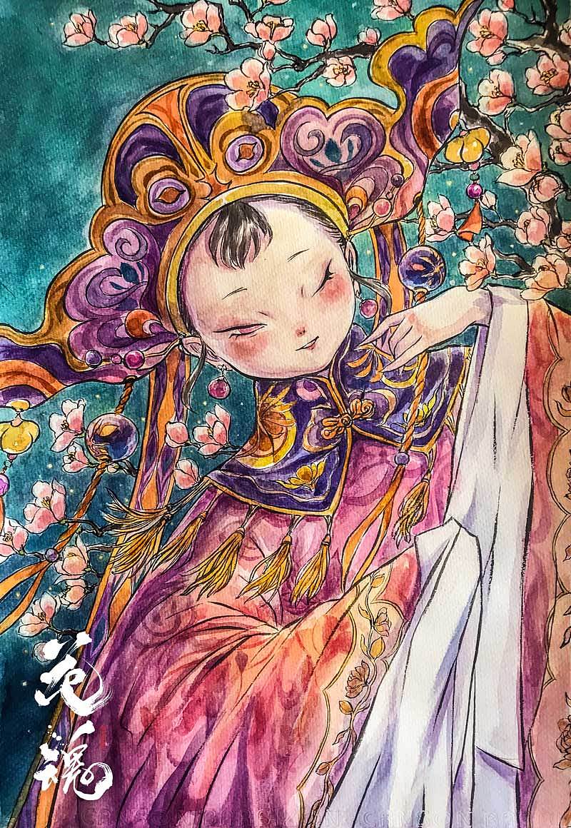 花魂（图ZMTc1NTAyMTEy） - 创作习作 - 站酷设计师王小玩原创素材 - 站酷ZCOOL