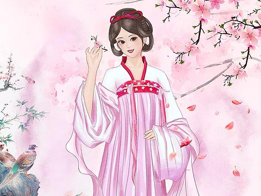 桃花源古风美女