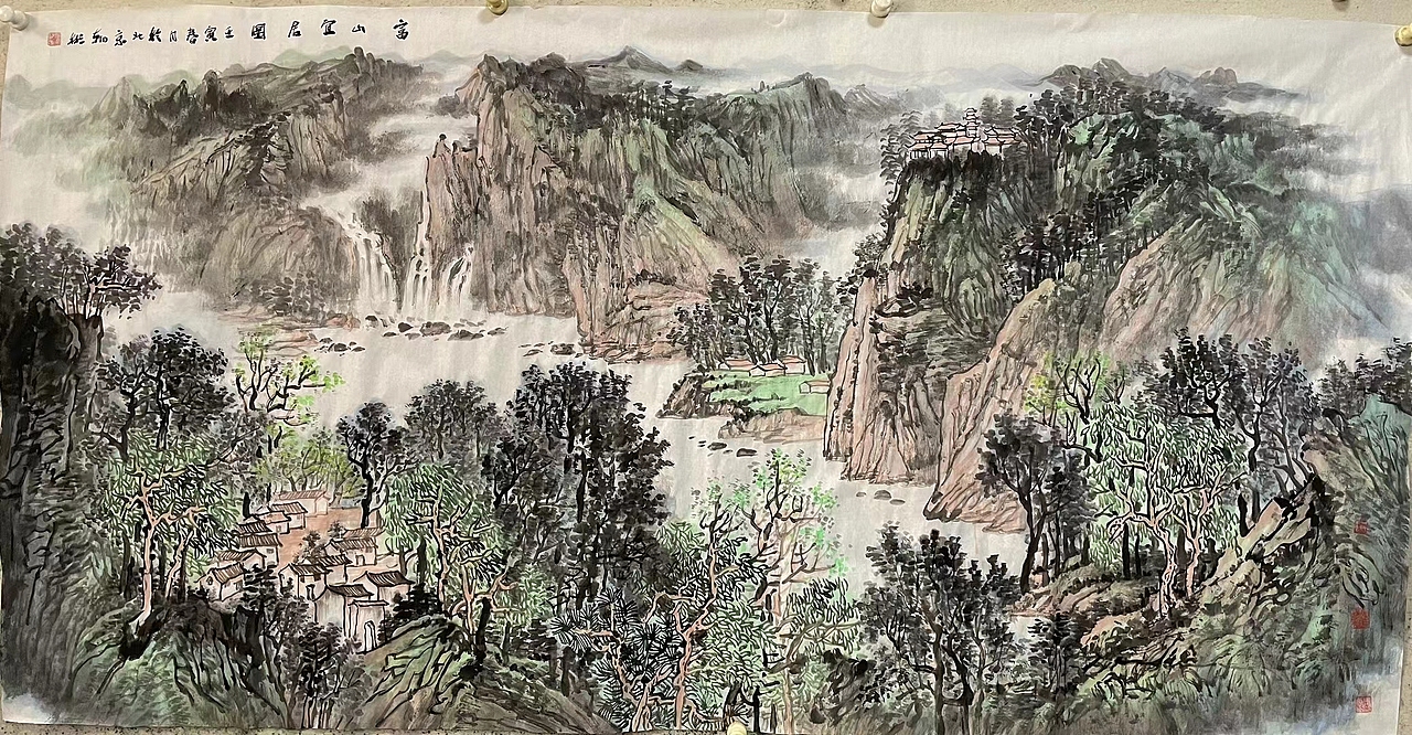 书画名家张朝彬山水作品欣赏